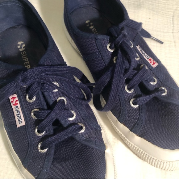 Superga Navy Canvas Sneakers - Picture 14 of 15